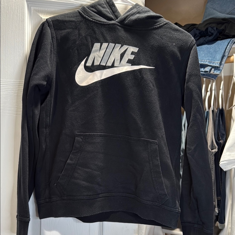 Nike Black and White Logo Hoodie